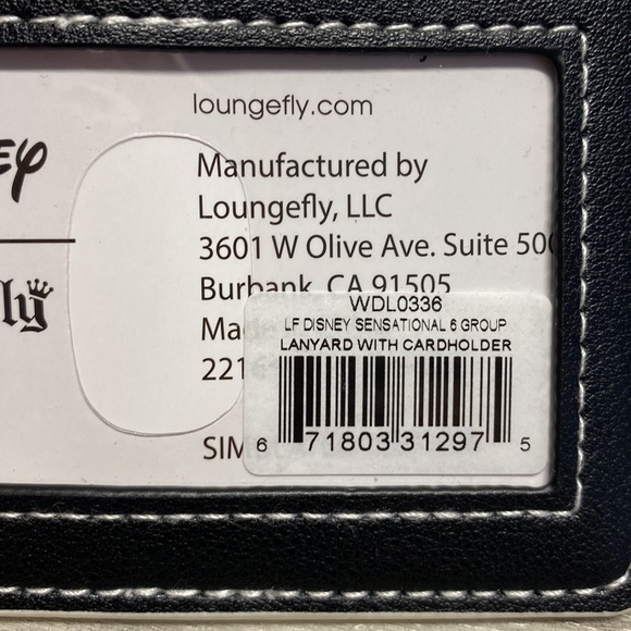 Loungefly Disney Sensational Six Lanyard With Cardholder - Picture 6 of 6